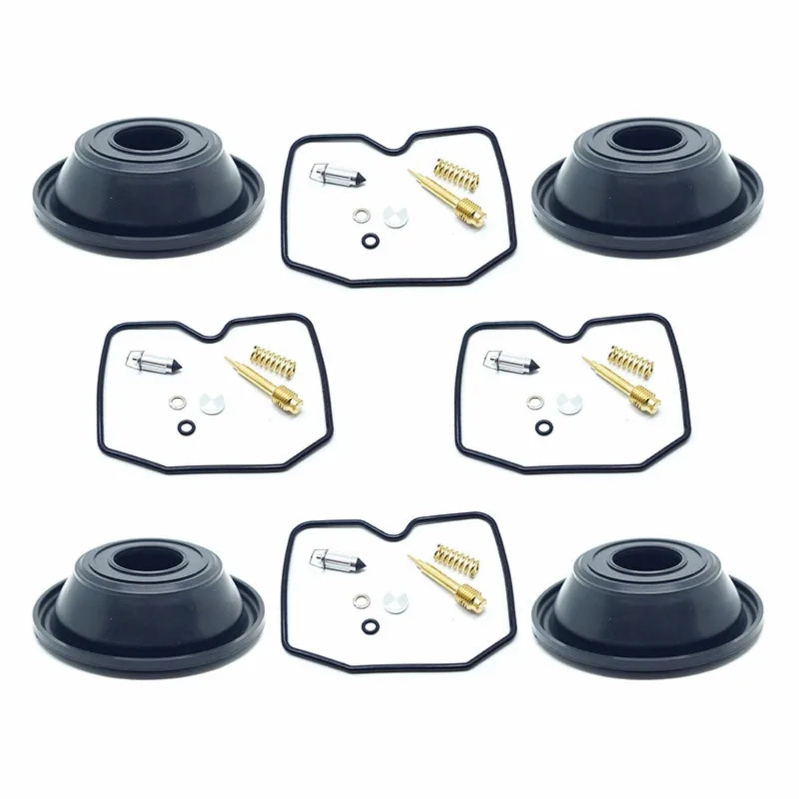 Guarnizioni Carburatore Kit Riparazione Carburatore Per Per Ninja 600 600R ZX600 1988-1997 | 4 set guarnizioni membrane per vuoto in carburatore per moto set revisione delle parti ricostruzione
