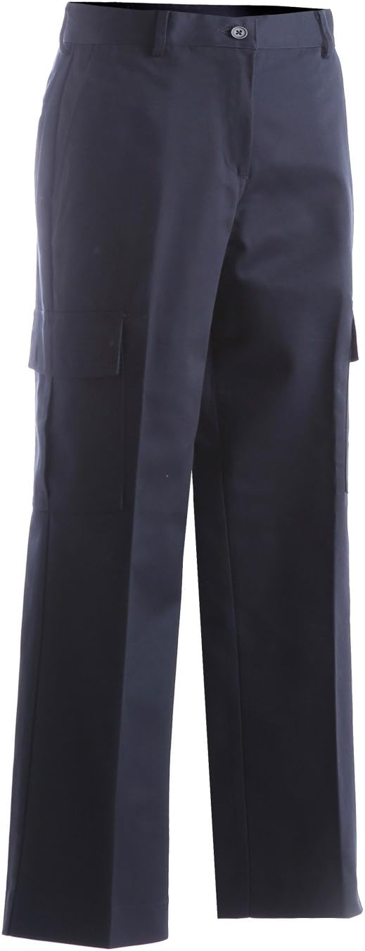 Averill's Sharper Uniforms Women's Restaurant Cargo Pant Flat Front Unhemmed, Size: 8, Navy