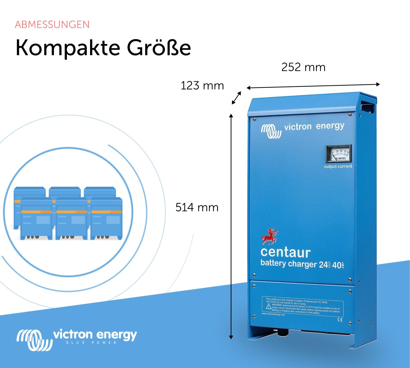 Victron Energy Centaur 24-Volt 40 Amp 3 Bank Batterie Ladegerät
