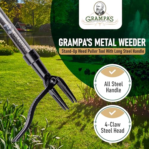 Grampa's Metal Weeder All Steel Handle