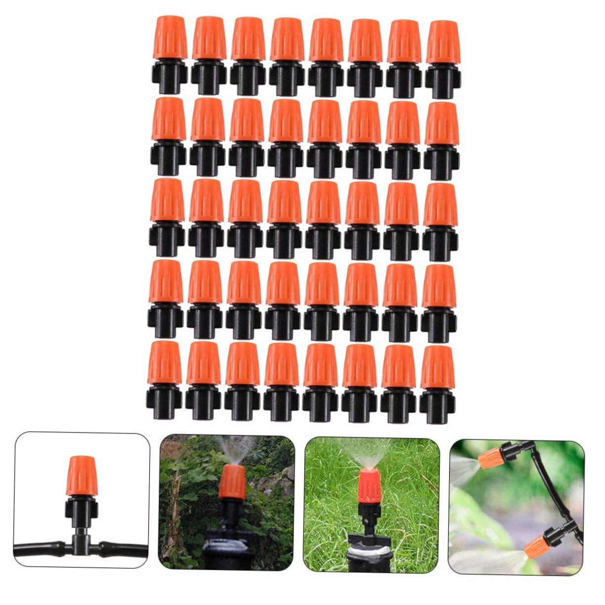 Gatuida 5 Set Ugelli Nebulizzatori Per Irrigazione Ugelli Sprinkler Regolabili Per Raffreddamento E Irrigazione Compatibili Con Sistemi 40 Pezzi*5