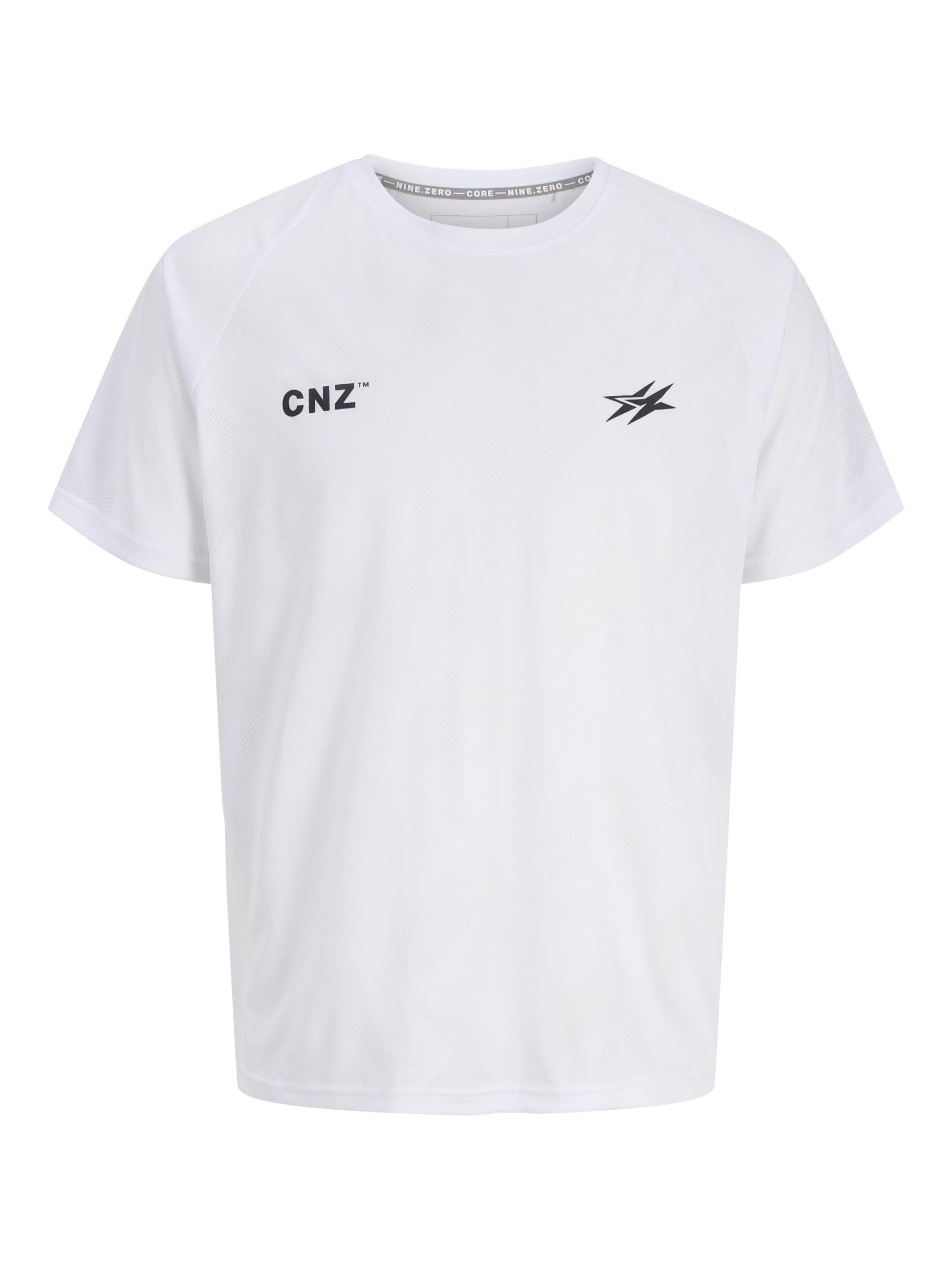 JACK & JONES Men's Jcocnz Paris T-Shirt, Bright White, L
