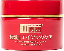 Hada Labo® Gokujyun Aging Cream creme facial para peles maduras com ação anti-idade e combinação de Ácido Hialurônico, Niacinamida e Manteiga de Karitè 50g
