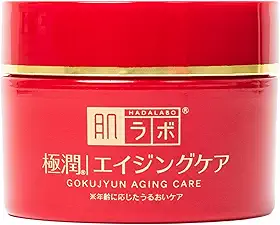 Hada Labo® Gokujyun Aging Cream creme facial para peles maduras com ação anti-idade e combinação de Ácido Hialurônico, Niacinamida e Manteiga de Karitè 50g
