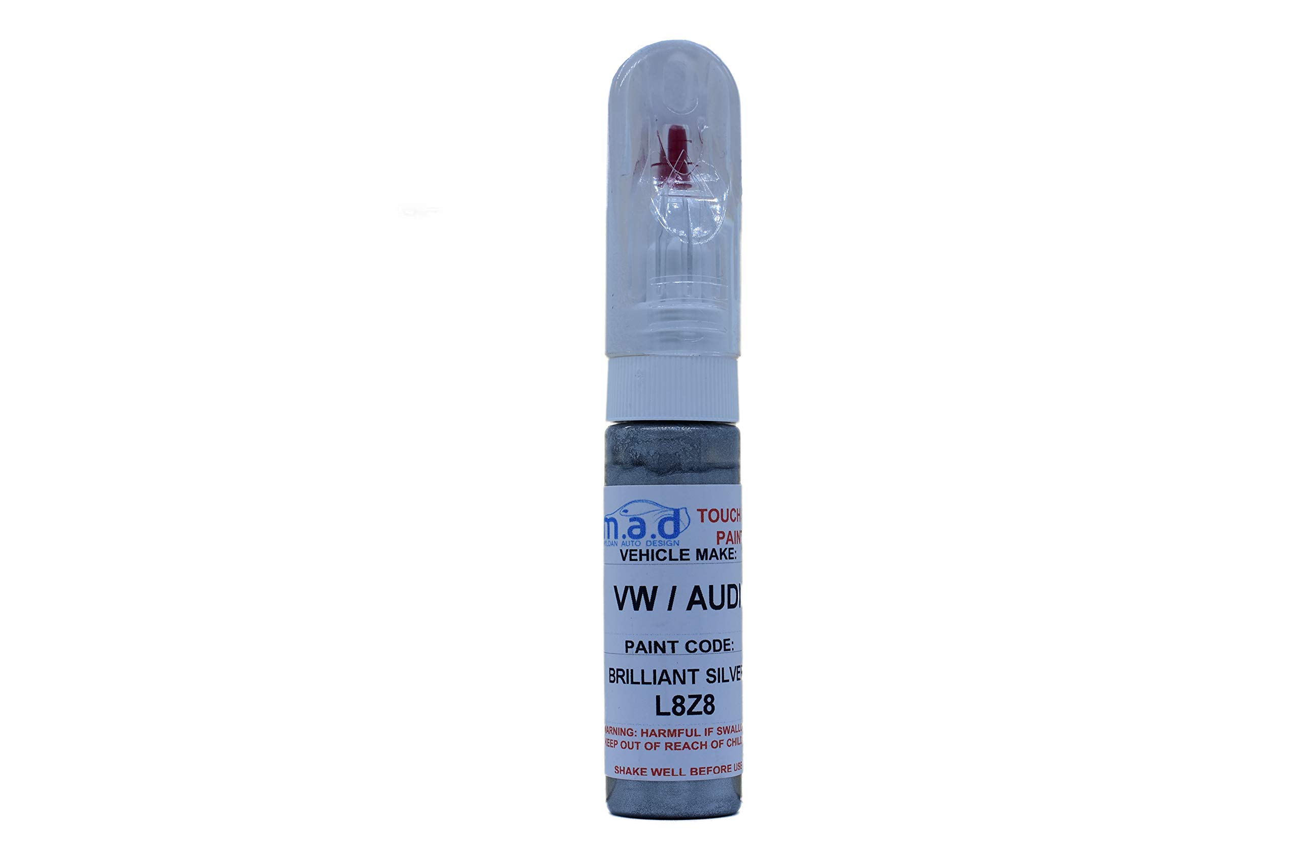 M.a.d Myldan Auto Design Silver Myldan Auto Design Touch Up Paint For Audi L8z8 Brilliant Wheel Pen Kit Rs4 Rs5 Ttrs A3 A4 A5 A6 Tt A8 (Just Paint)