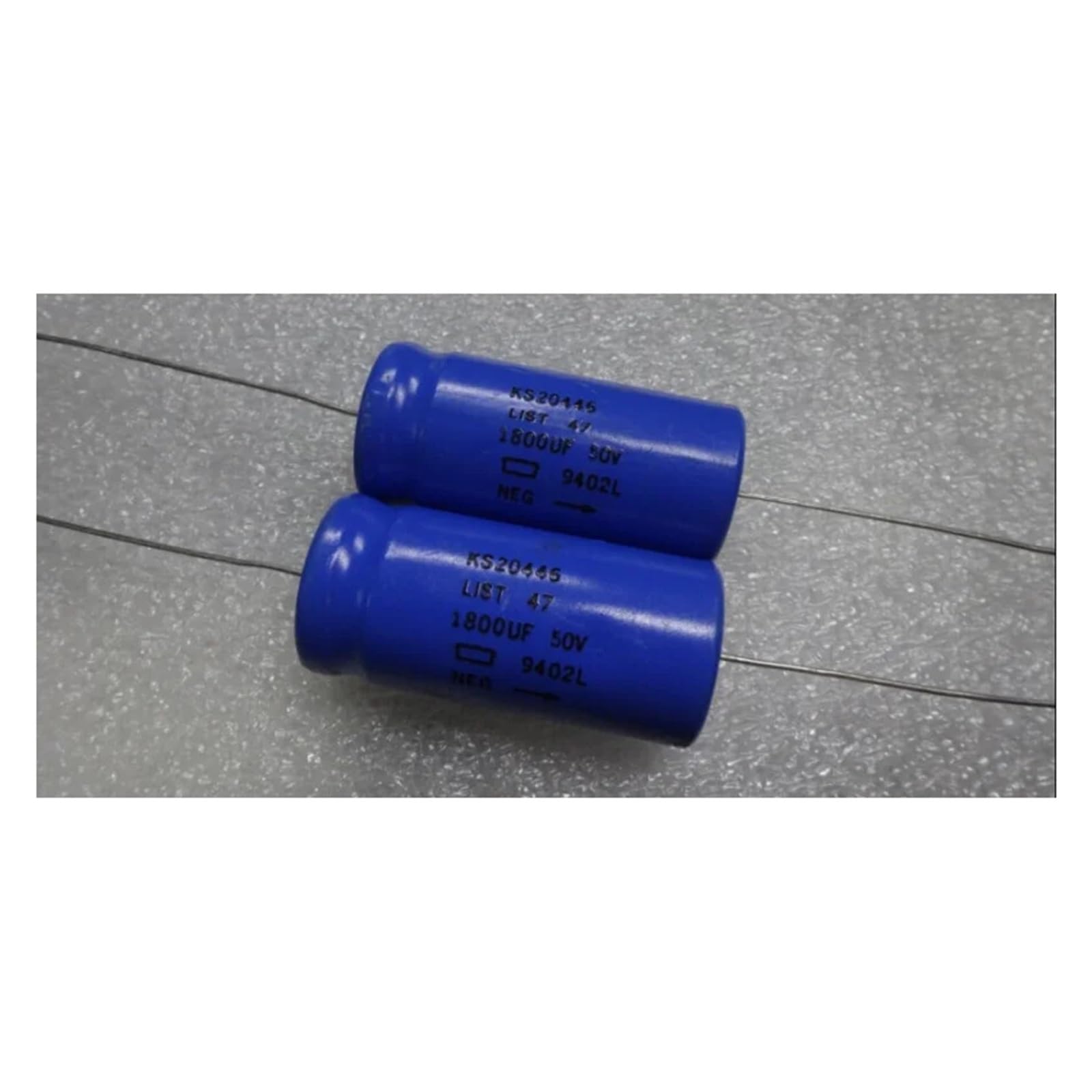 BALYDLUL 2PCS Axial Electrolytic Capacitor 1800UF 50V