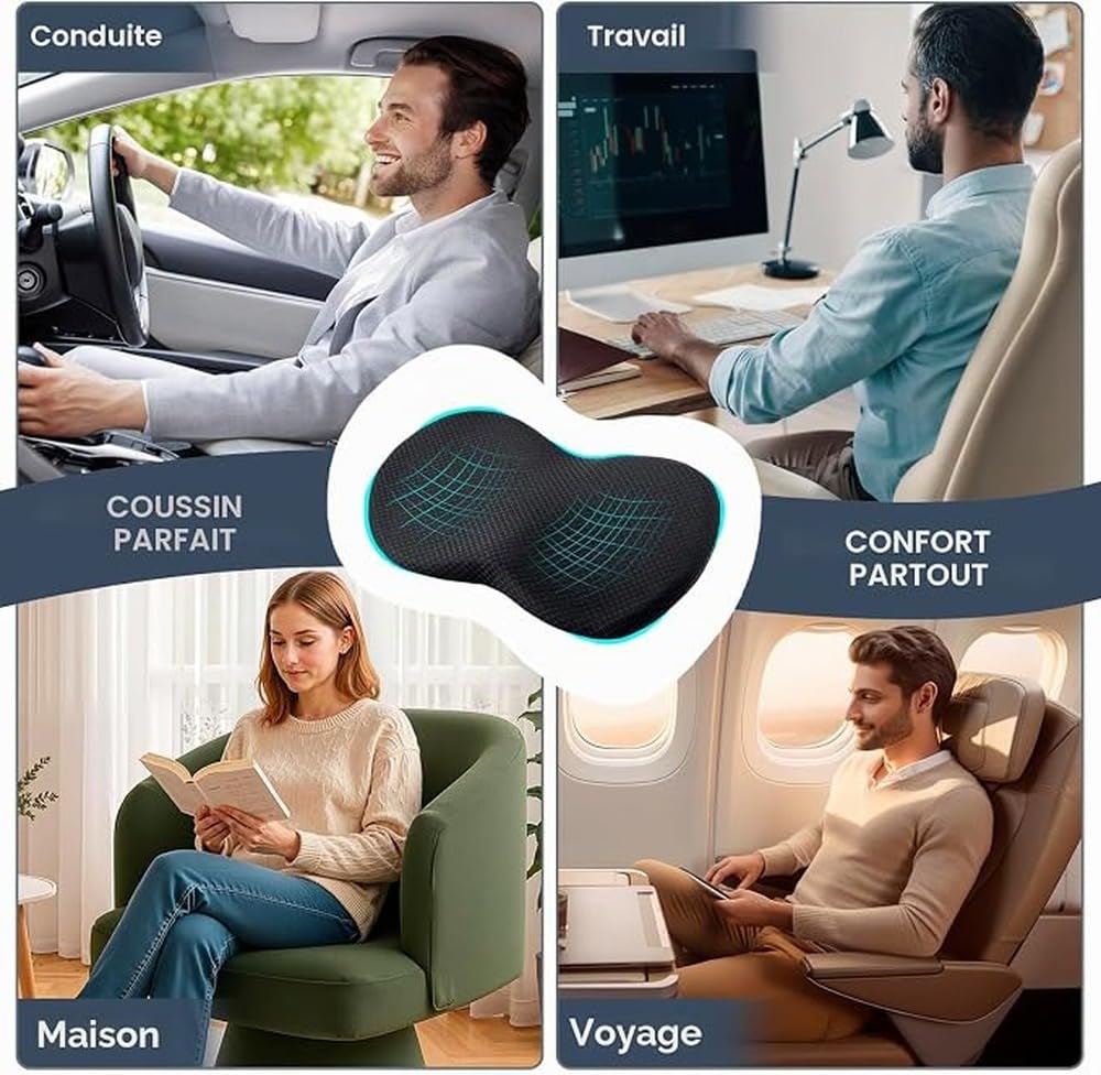El Innovador cojín para Asiento de automóvil y el,047 Malla Negra