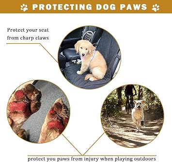 Dog Boots, Waterproof Boots for Dogs, Outdoor Dog Shoes for Medium Large Dogs (Black 4PCS).