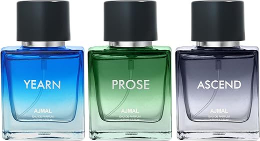 Ajmal YEARN EDP 50 ML for Men and Ajmal PROSE EDP 50 ML for Men and Ajmal ASCEND EDP 50 ML for Unisex