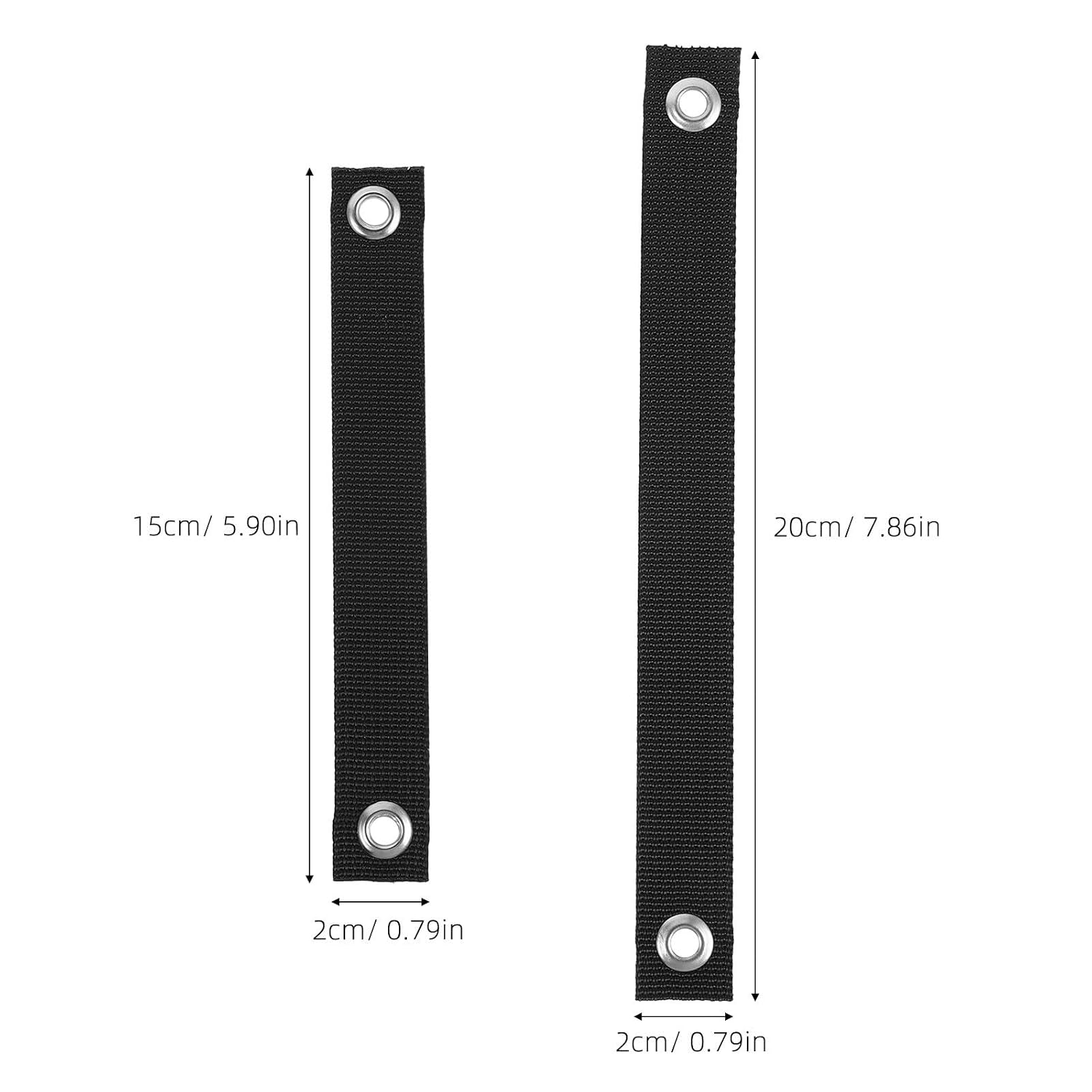 8pcs Furniture Anti-tip Safety Straps with 2 Lengths 7.87" 5.91" Nylon Webbing for Longterm Stability and Tool-Free Setup, Proofing Anchors for Tv, Bookshelf, and Cabinets