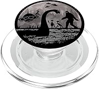 Vista 8 de Bigfoot Loch Ness Monster Nessie Sasquatch Ufo Funny Aliens PopSockets Swappable PopGrip