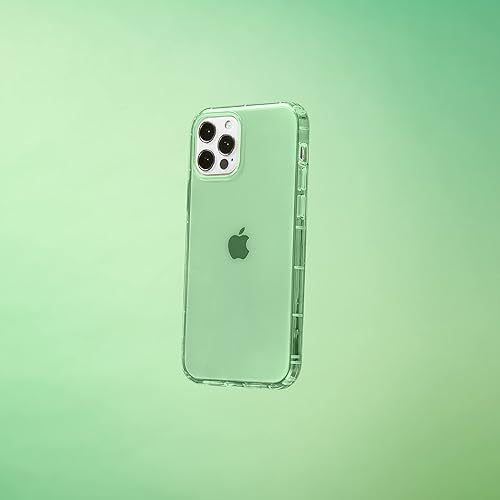 Miniatura 2 de SteepLab The Grippy Jelly - Funda con resaltador de neón para iPhone, con bolsillos protectores de aire (verde esmeralda, iPhone 12 y iPhone 12 Pro)