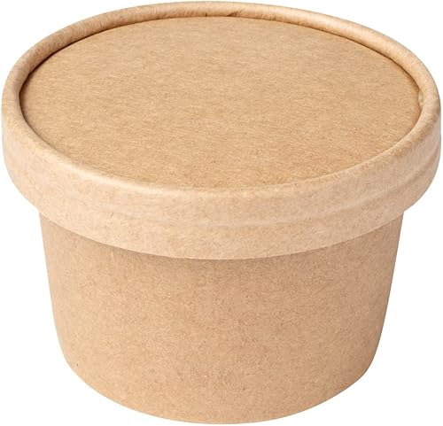 Miniatura 1 de Solo tapas tapas de coppeta para tazas de helado de 5 onzas, 200 tapas sin fugas para tazas de golosinas - Las tazas se venden por separado, para