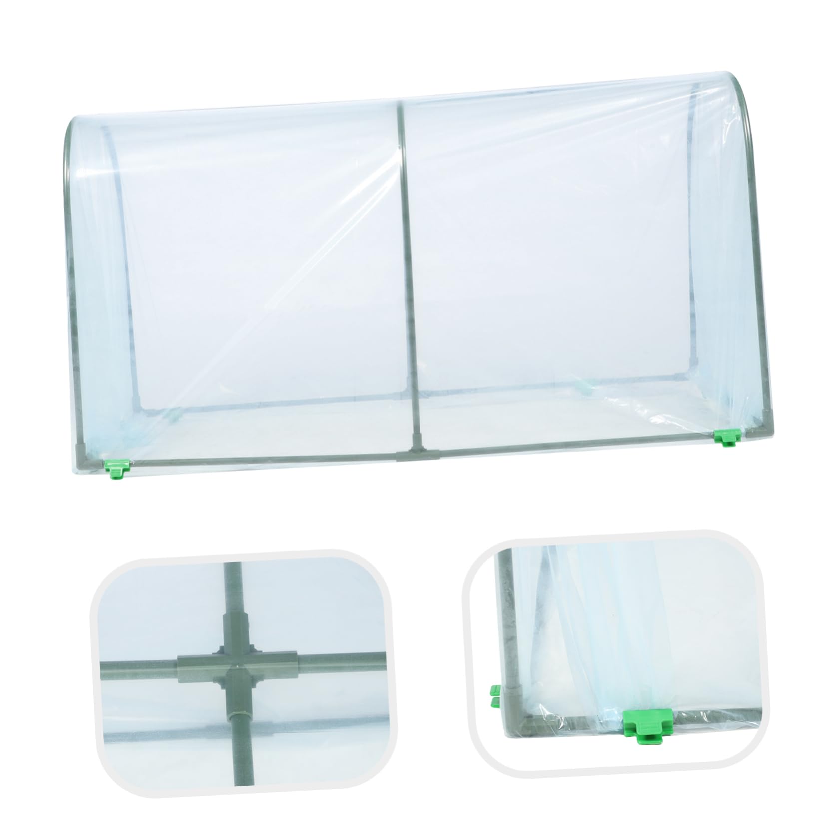 Invernadero de Plástico para Plantas, Cubierta Térmica para Exterior E Interior, Soporte para Flores y Fácil Instalación