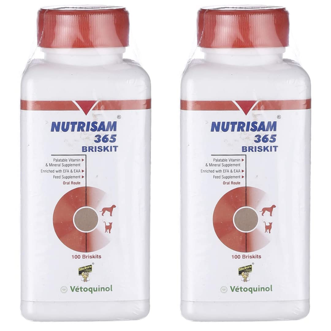 See full amazon price history chart for SAVSUBH Vetoquinol Nutrisam 365 Brisket 100 Tab Multi-Mineral and Vitamin Supplement for Dogs & Cats - Pack of 2 SAVSUBH Vetoquinol Nutrisam 365 Brisket 100 Tab Multi-Mineral and Vitamin Supplement for Dogs & Cats - Pack of 2 (B0CC6K6DRK) Amazon Price History, Amazon Price Tracker