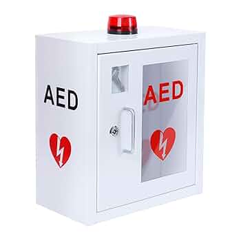 Amazon.co.jp: AED収納ボックス 壁掛けタイプ 警報付き キー付き