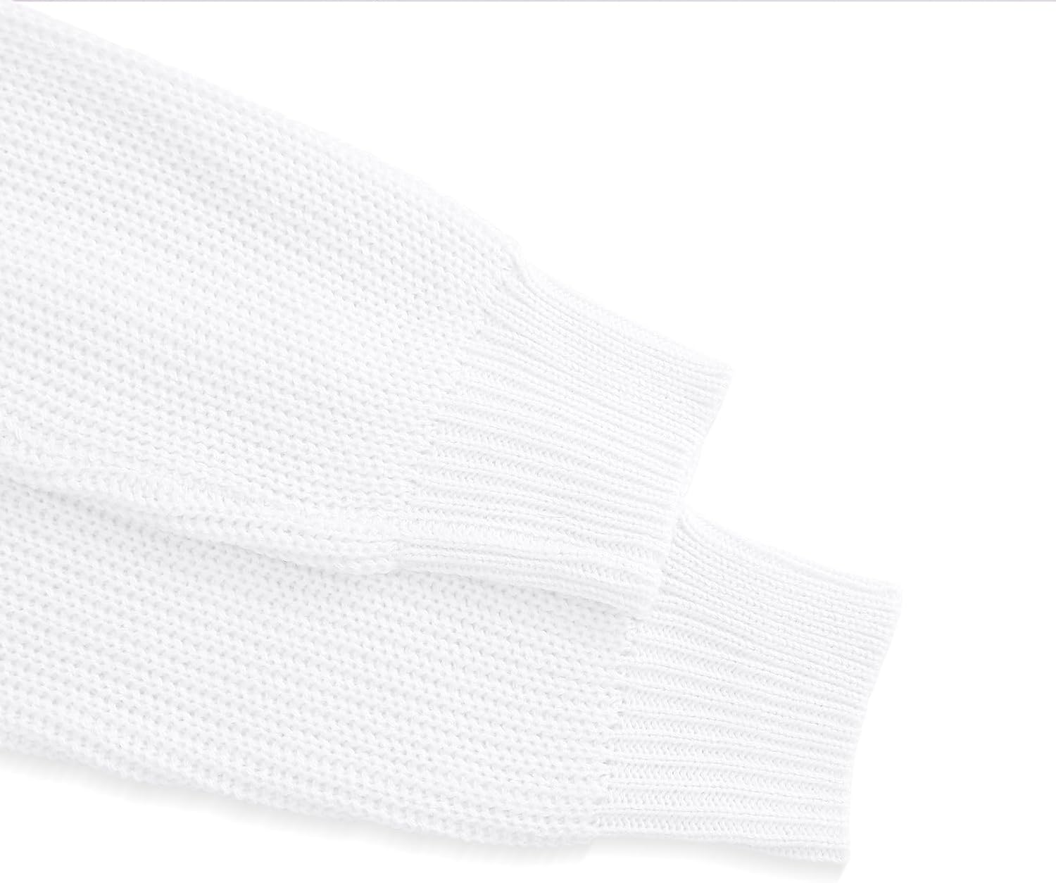 Girls Cardigan Long Sleeve Cardigans Oversized Open Front Lantern Sleeve Knit Sweater with Pockets for Kids - Image 6