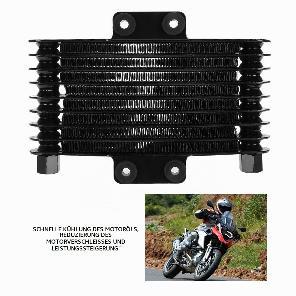 Für Ölkühler - Motorölkühler Ölkühlerkühler Universal Ölkühler 125 Ml Motorölkühler Kühler Universal Zusatz Ölkühler Set Für Motorrad Dirt Bike Atv