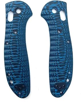 1 Pair Blue G10 Handle Scales Handles Patch DIY Tool Fit for Benchmade Griptilian 551 550Screws Included