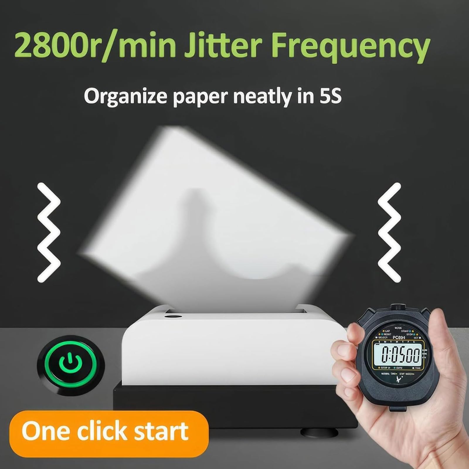 Máquina organizadora automática de papel, agitación de alta velocidad para clasificación rápida de documentos, ideal para oficina y uso comercial