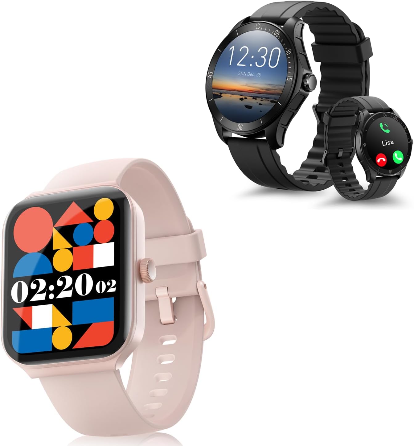 Quican Smart Watch for Men Women, Health Fitness Watch