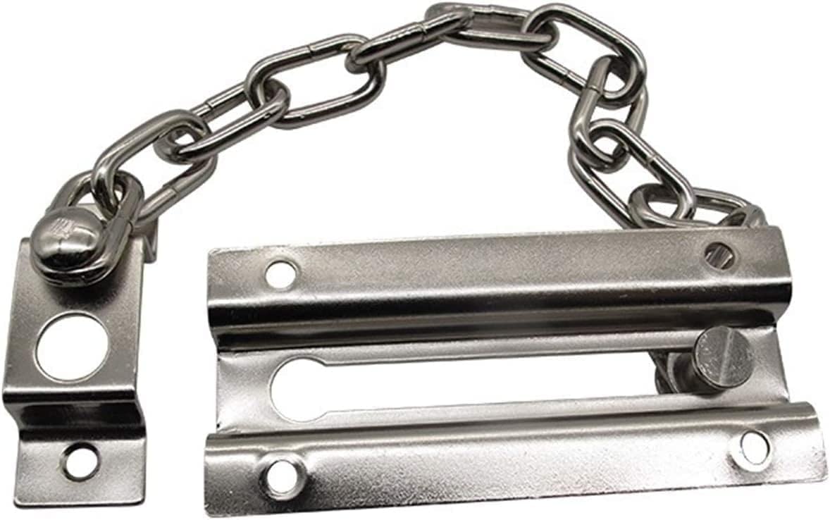Lucchetto A Catena Di Sicurezza for Porta In Acciaio | Lucchetto a catena di sicurezza in nichel satinato for porte interne e patio