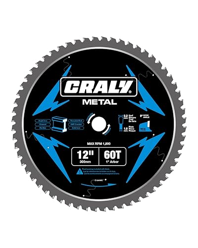 Miniatura 14 de CRALY Hoja de sierra circular de 5-3/8 pulgadas con 30 dientes para corte de acero y metales ferrosos, eje de 20 mm, corte fino, hoja profesional
