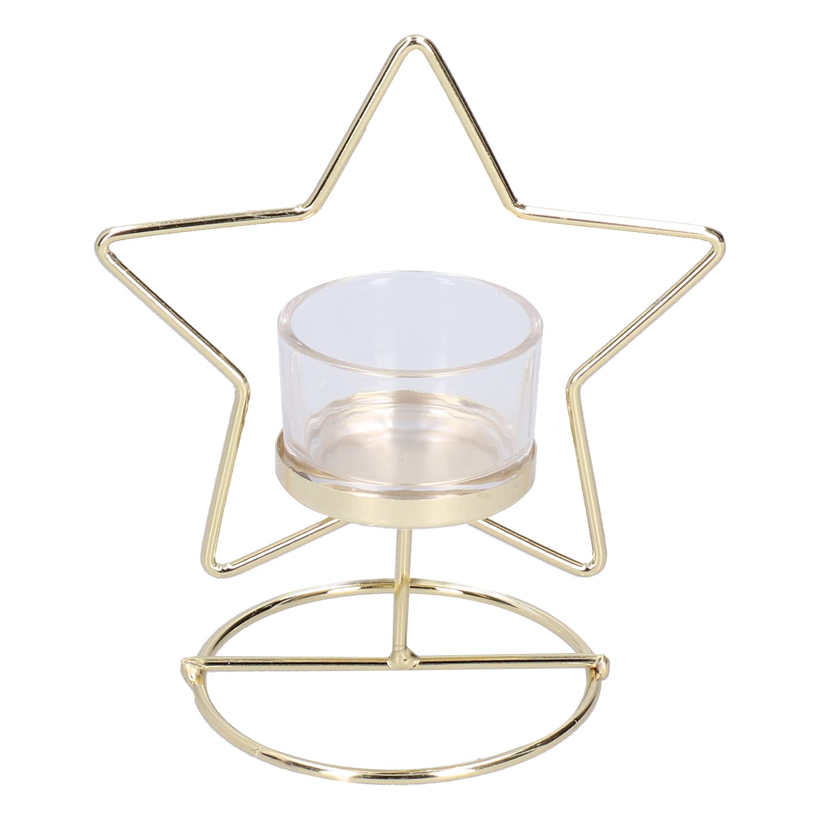 Candle Holders, Nordic Style Candlestick Metal Aromatherapy Candlestick Holders Gold Candle Holders Star Shaped Desktop Ornaments for Wedding Dinning Party