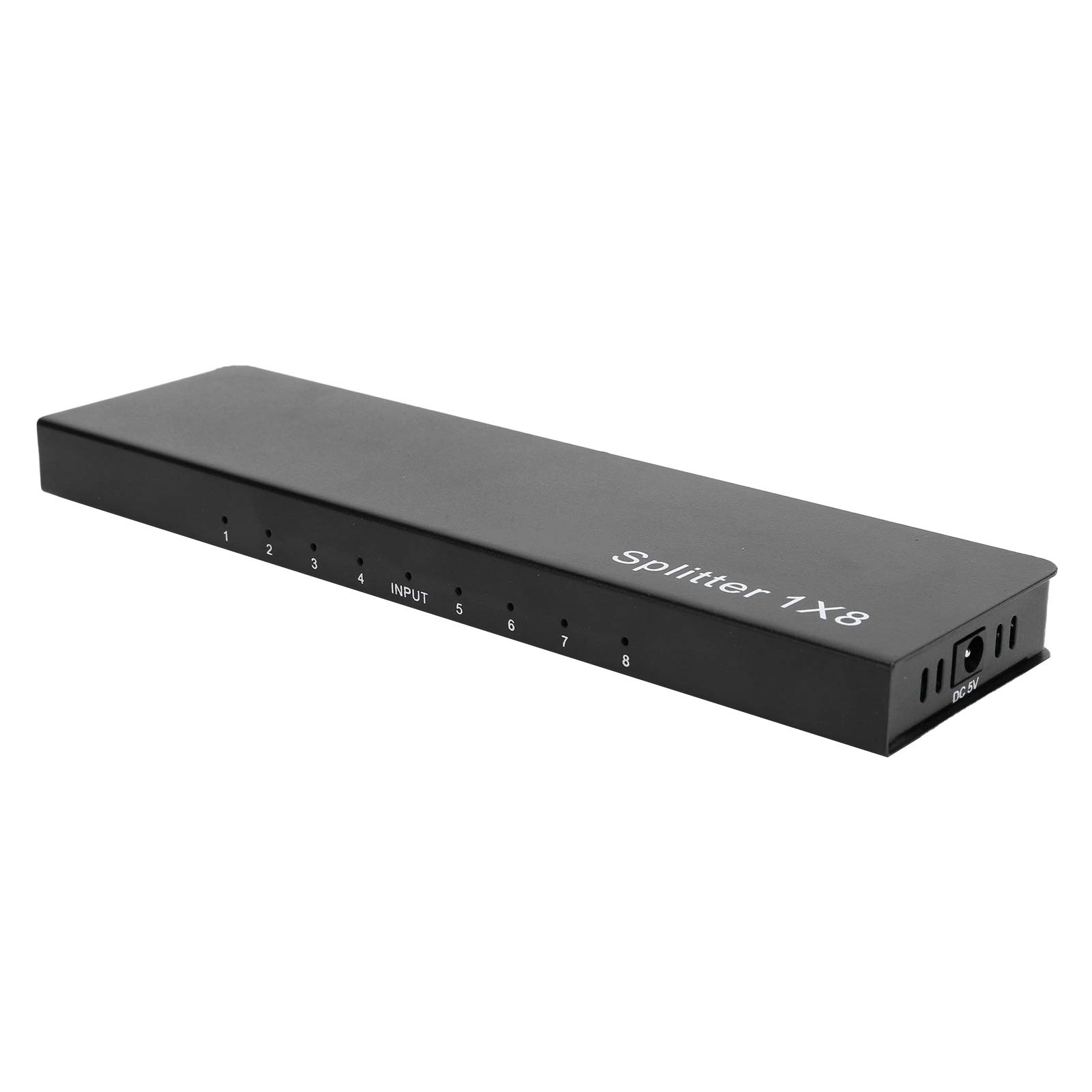 Répartiteur HDMI 1 Entrée 8 Sorties 2.0, Distributeur Audio Vidéo 1080P Full HD 4K pour Moniteurs, Projecteurs (EU)