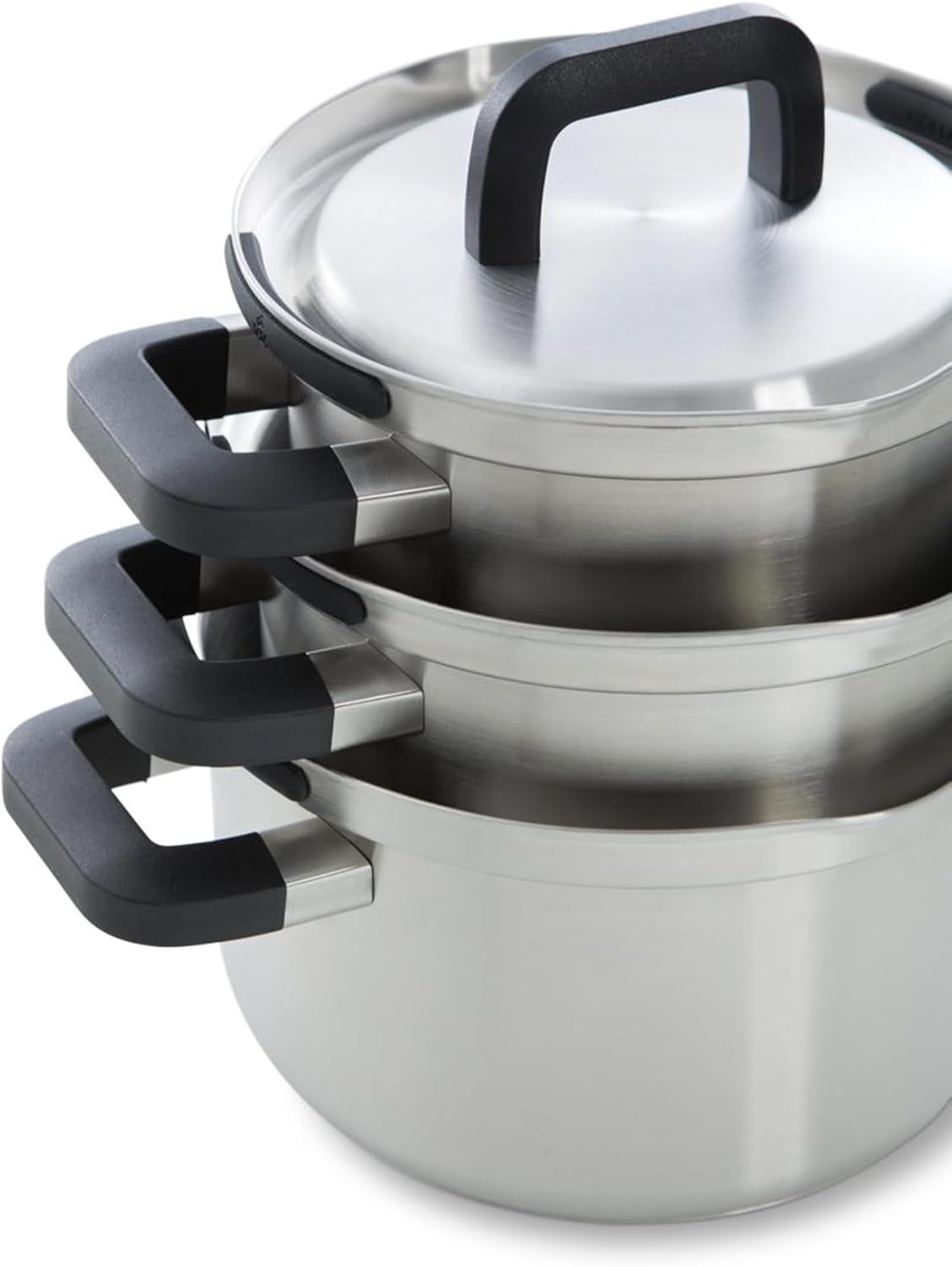 BK Cookware BV 123 Cooking Pot Set 4 Pieces Flow Cool