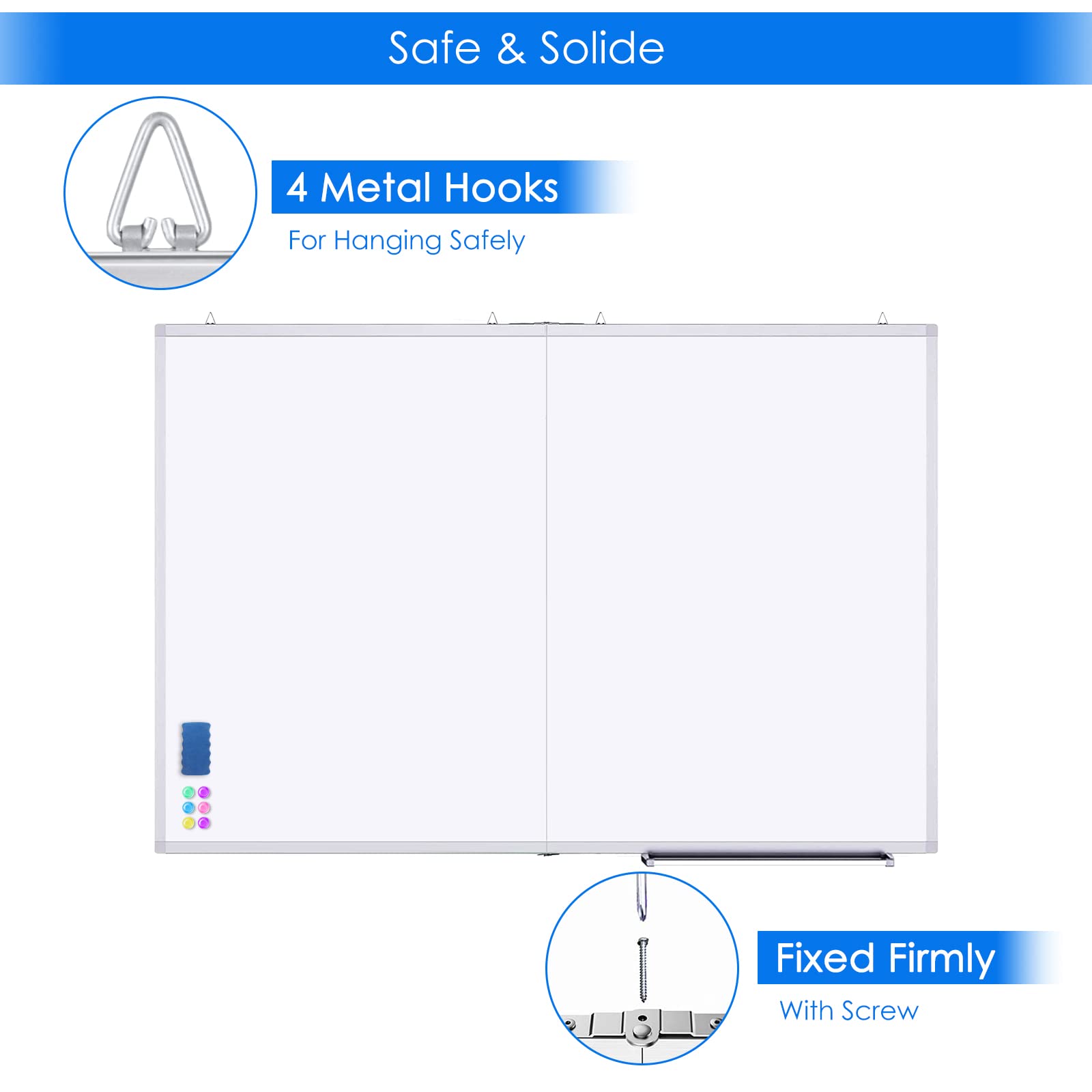 Amazon.co.jp: maxtek 大型磁気ホワイトボード 60 x 36インチ