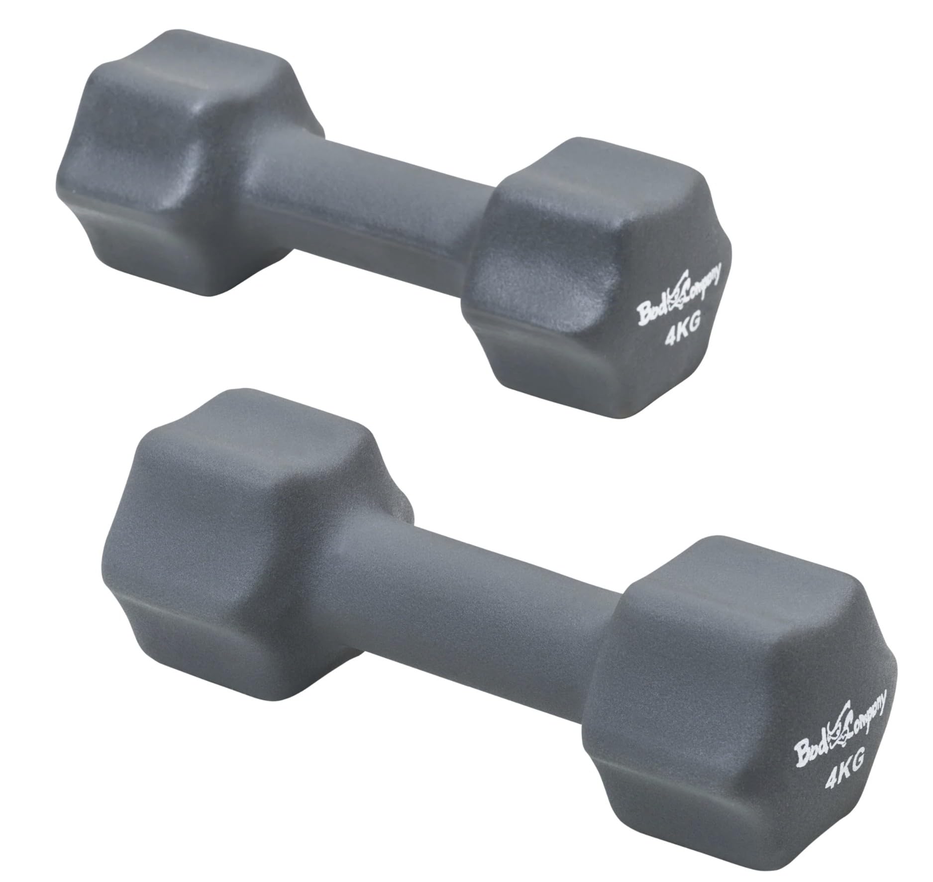 Bad Company Neoprenowe hantle do aerobiku, gimnastyki i fitnessu I 2 x 4 kg + 2 x 5 kg
