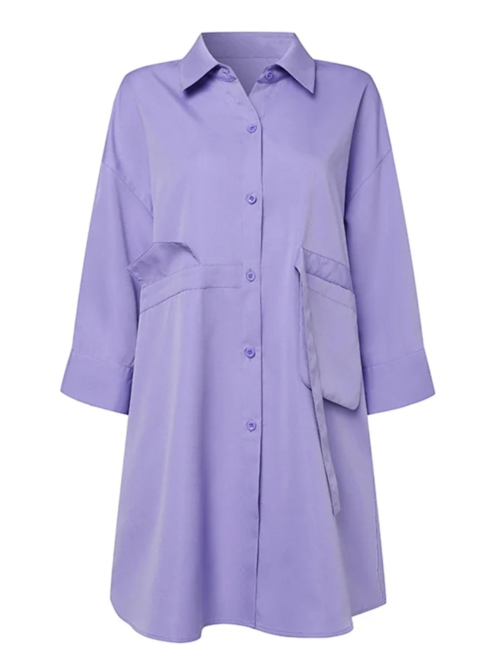 Camicette oversize da donna per donne eleganti casual sciolto collo bavero camicia a maniche lunghe per feste di lavoro
