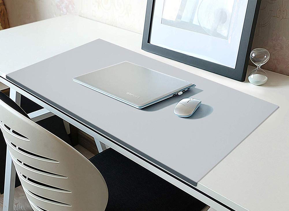 Sottomano multifunzione da scrivania, 120 x 60 cm, in pelle PU, impermeabile, XXL, con protezione dei bordi per ufficio e casa