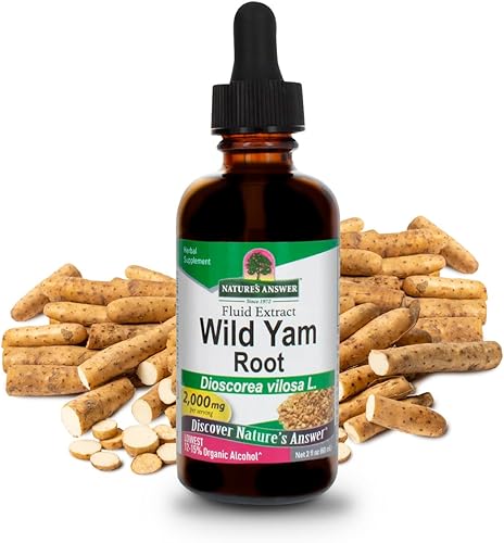 Nature 's Respuesta Wild Yam raíz con orgánico Alcohol, 2-fluid onzas