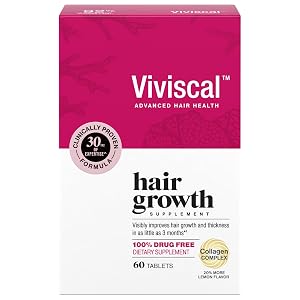 Viviscal Hair Growth Supplements For Women For Thicker Fuller Hair Nourishes Thinning Loss With Proprietary Collagen Complex 60
