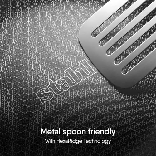 Image of Stahl Artisan Hybrid 26 cm Roti Tawa 4 mm Thick | Triply Stainless Steel Tawa with Honeycomb Structured Stick Resistant Layer | Scratch Resistant Roti Tawa Compatible with Induction & Gas Stove