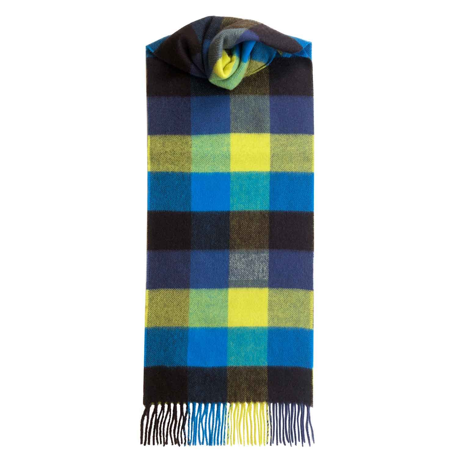 The Cashmere Choice Unisex Check 5212 Lomond Cashmere - Scottish Cashmere Scarf - Check (Check 5212)