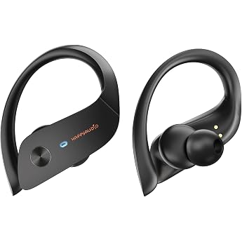 HAPPYAUDIO Sports Headphones Wireless 5.3 with ENC - 56 Hours IPX6 In-Ear Headphones Sport with Microphone HiFi Stereo Deep Bass Sound Sports Headphones