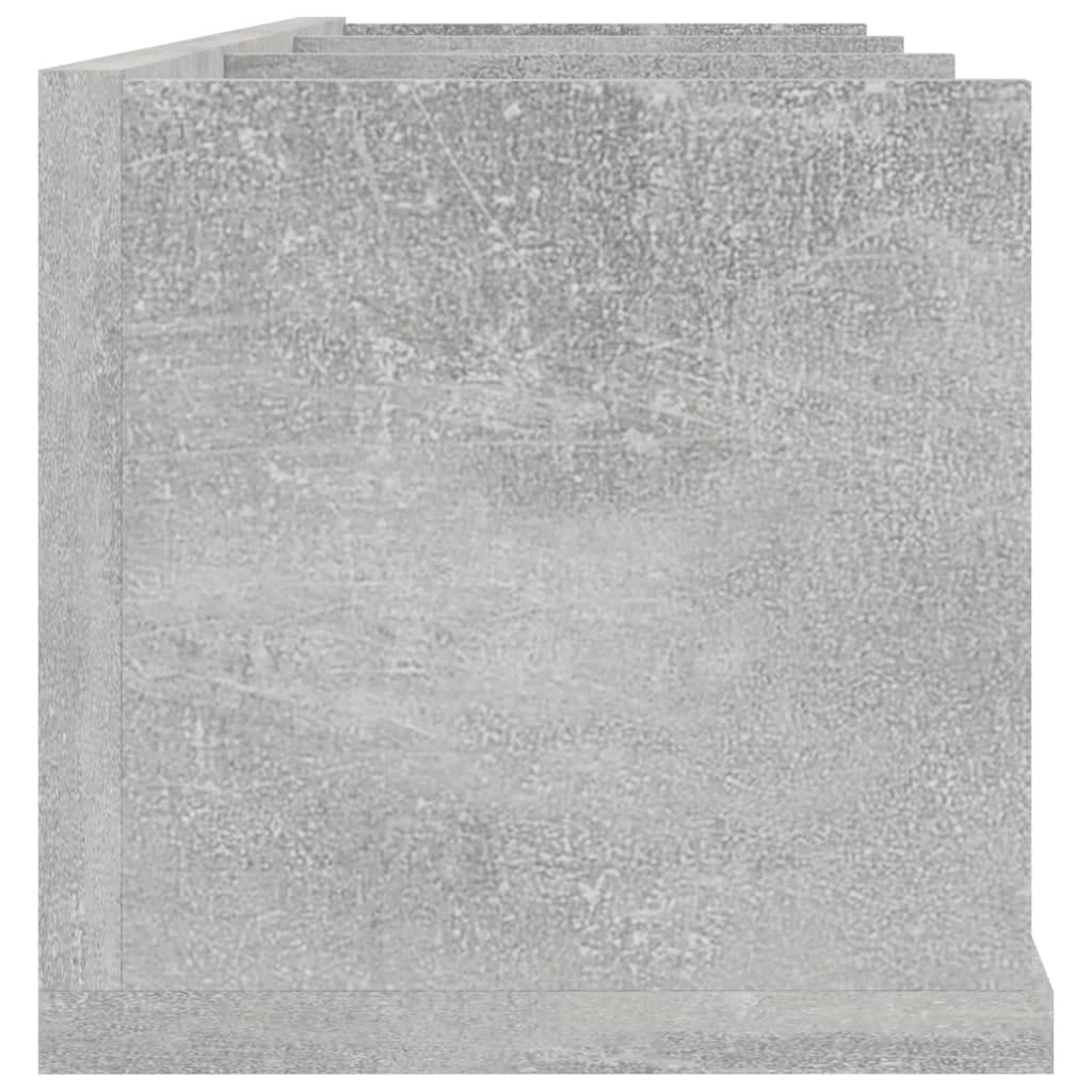 Mensola da parete per CD, 75 x 18 x 18 cm, in legno, da appendere alla parete, con 3 scomparti aperti per collezioni musicali, dischi in vinile e accessori, moderna mensola sospesa