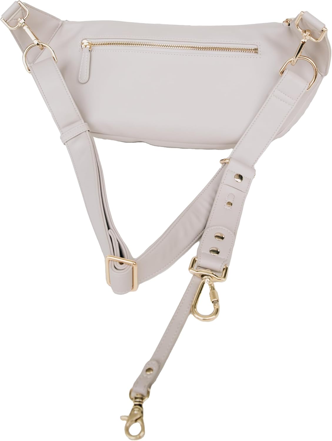 The Sidekick Camera Bag – Compact, Vegan Leather, Hands-Free Crossbody with Protective Suede Interior, Gray