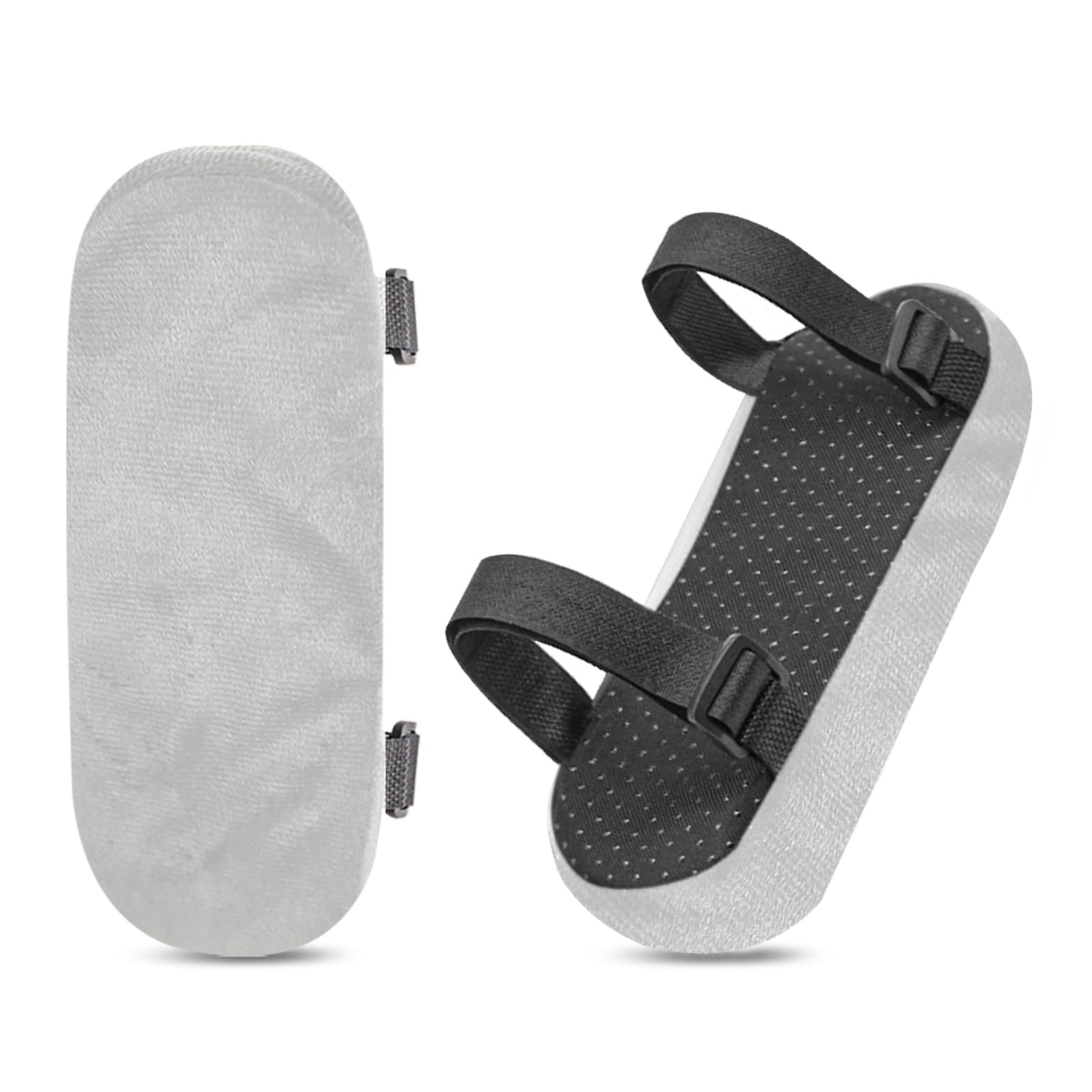 Fatiya Set of 2 Soft Memory Foam Office Chair Arm Covers,Wheelchair Armrest Pads for Elbow & Forearm Pressure Relief, Chair Arm Rest Pads Cushions for for Office Desk Gaming Chair (Gray)