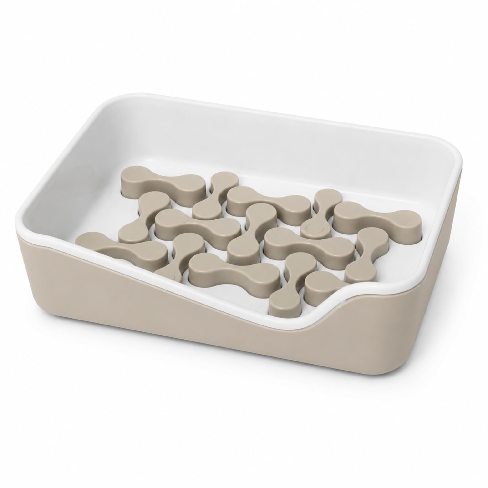 Soap Dish Drain Tray Plastic Holder with Removable Tray