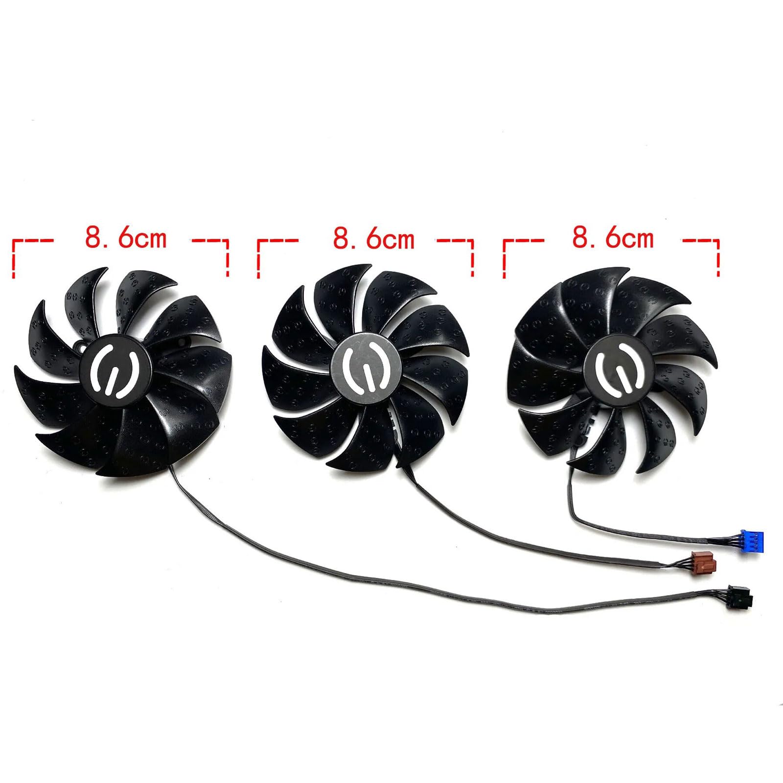 Ventilateur de refroidissement de remplacement pour carte graphique EVGA GeForce RTX 3070 3080 TI 3090 FTW3 87 mm PLD09220S12H