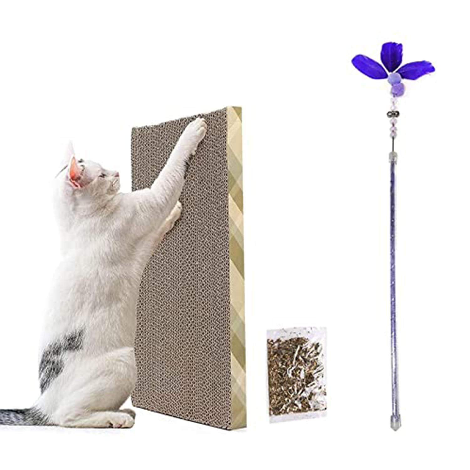 cature Care by Nature Cat Toys,Cat Scratcher Card Board,Cat Stick,Catnip Toy With Cat Interactive Toy Chew Toy For Cat And Kittens(Pack Of 3)(Color May Vary)(Combo2) (B0CF92GGLK) Amazon Price History, Amazon Price Tracker