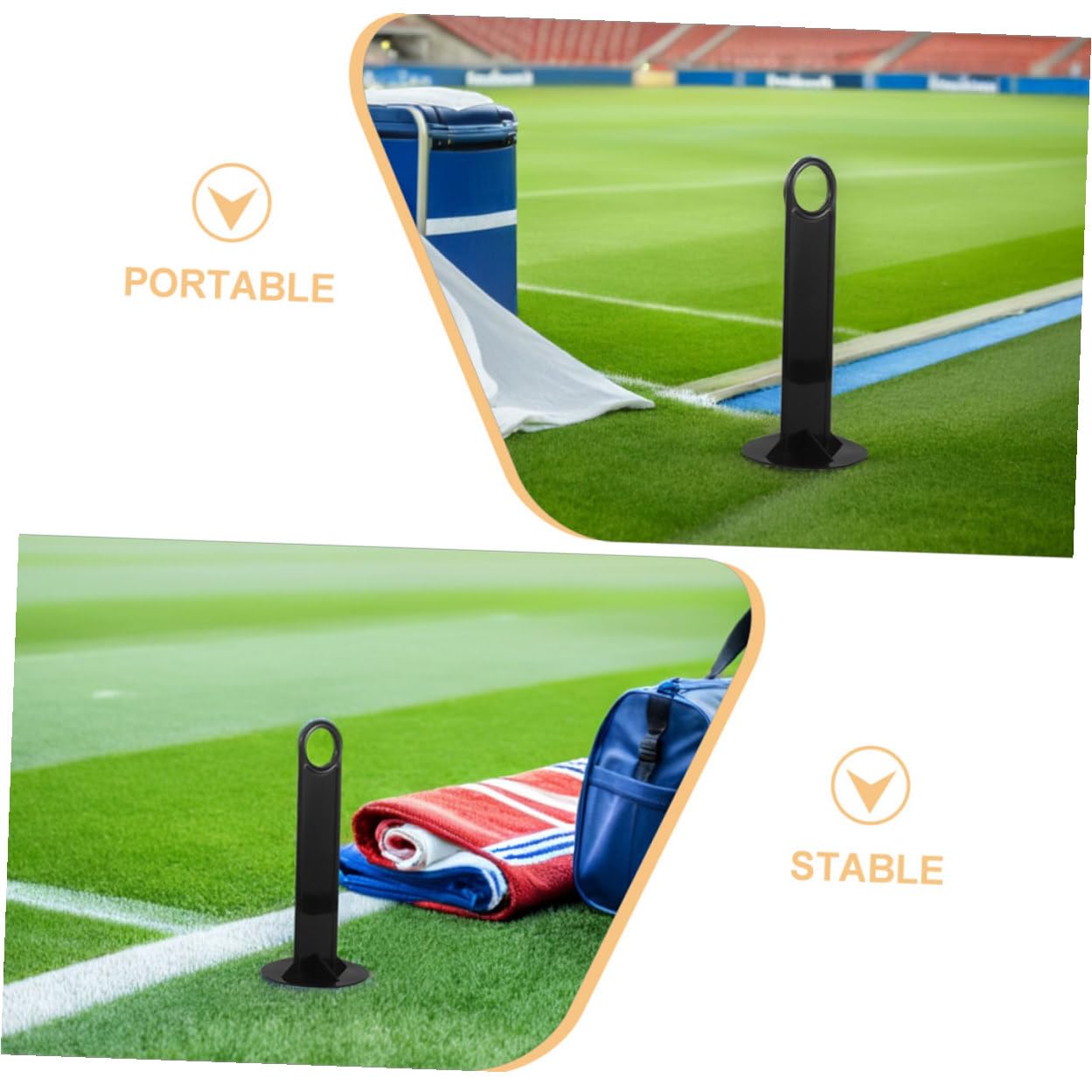 KOMBIUDA 20pezzi Supporto per Coni Disco in Plastica Supporto per Coni Marcatori da Calcio Attrezzatura Sportiva per Allenamento all Aperto Base Stabile per Allenamento di Squadra
