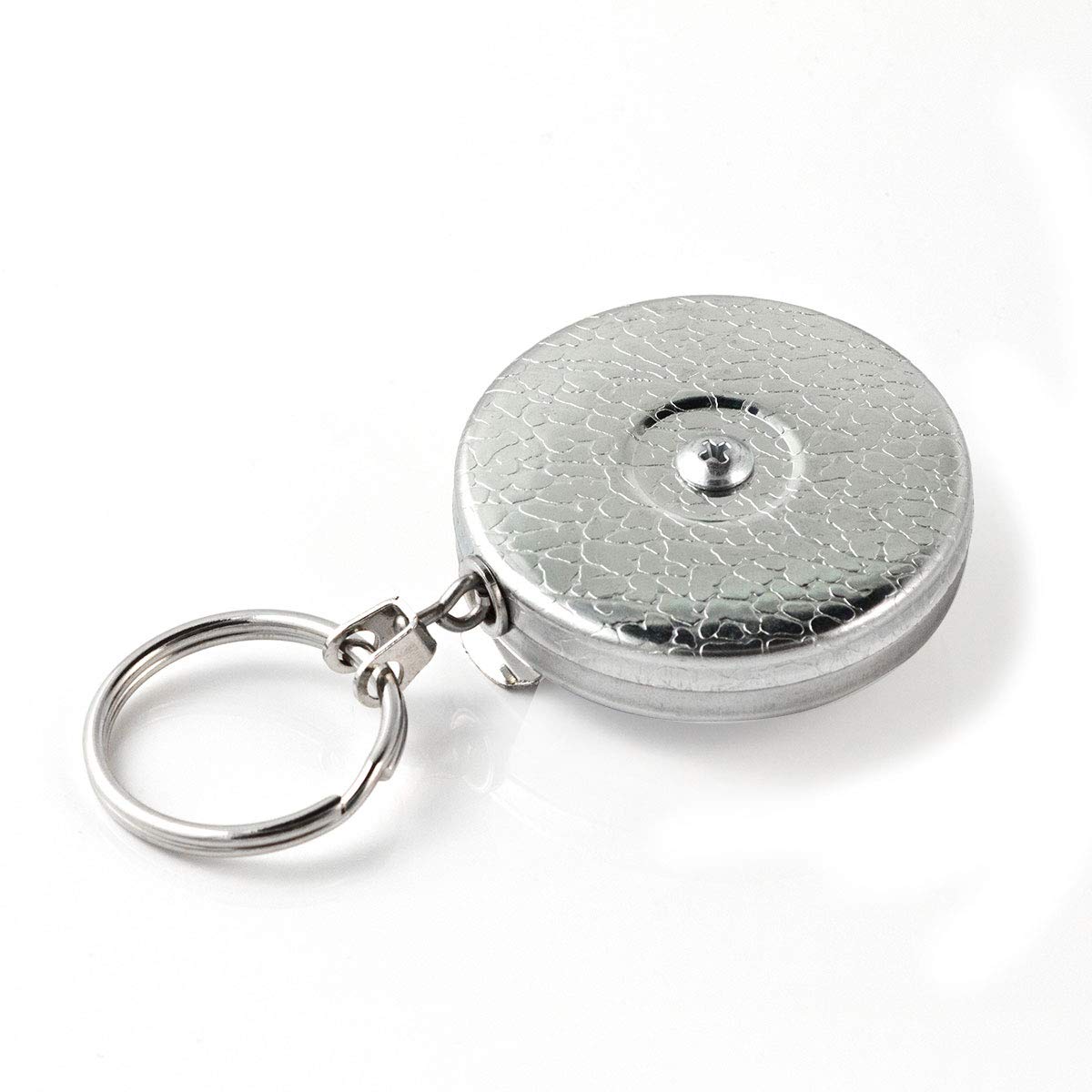 KEY-BAKSeries Retractable Key Reel with Stainless Steel Spring and Kevlar or Chain Tether, USA Made Since 1948