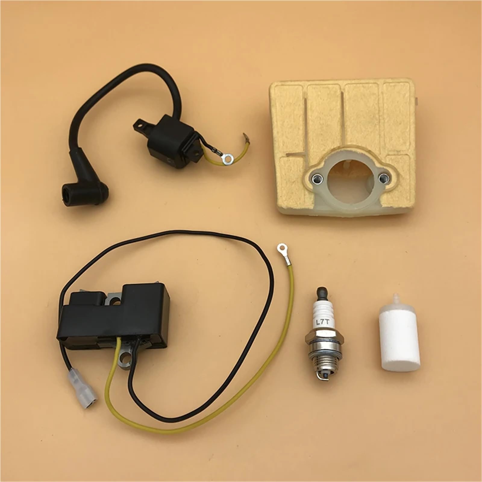 Kit de filtro de aire, filtro de combustible y bobina de encendido for motosierras H/U/S/Q/V/A/R/N/A 61, 66 y 266, piezas for motosierras de gasolina n.° 501516201 y 501617201