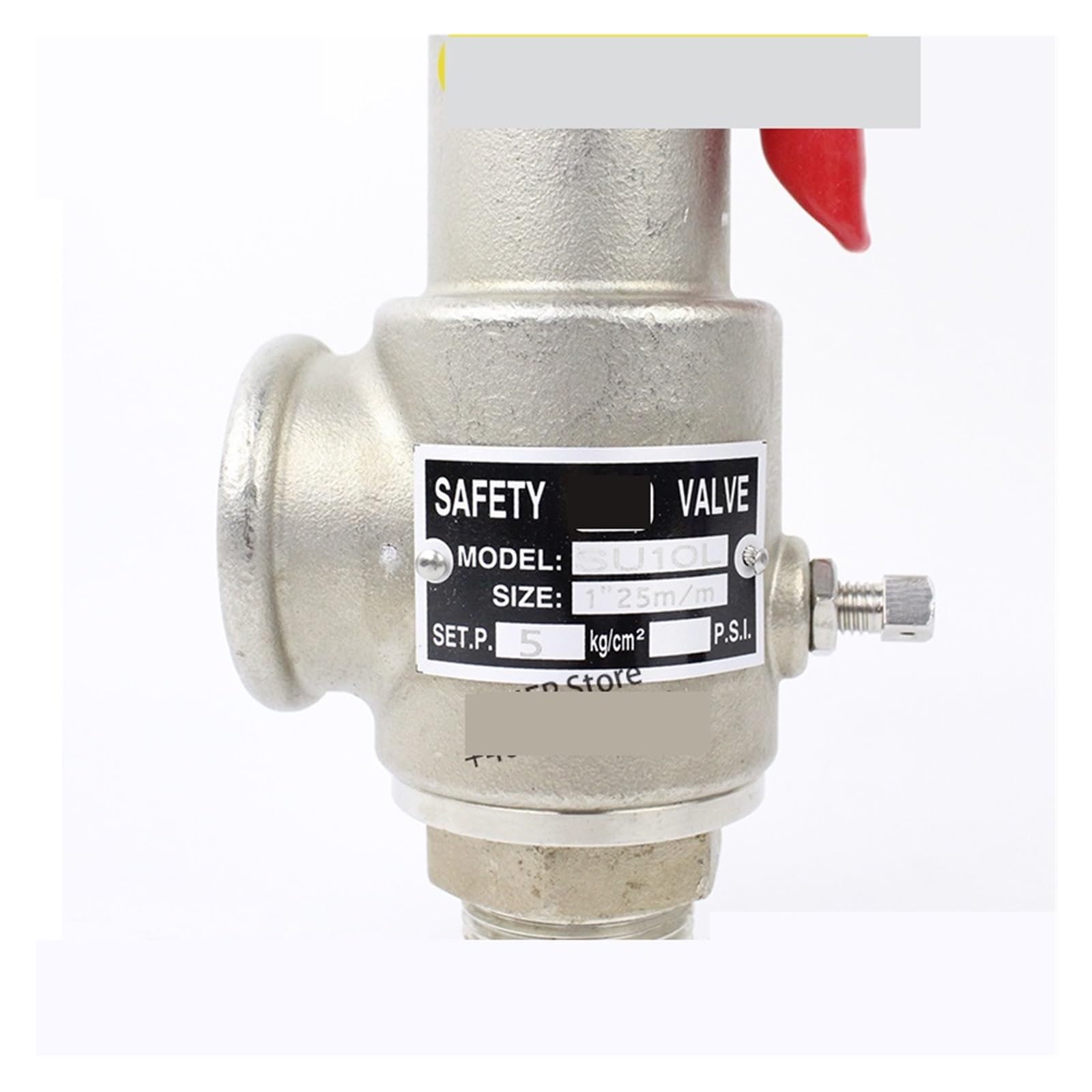 SU10L zawór bezpieczeństwa ze stali nierdzewnej nadmiarowy pary ciśnienie DN15 DN20 DN25 DN32 100psi 50psi 1Bar-16Bar kocioł Płyn przemysłowy(DN32,WHITE_7BAR)