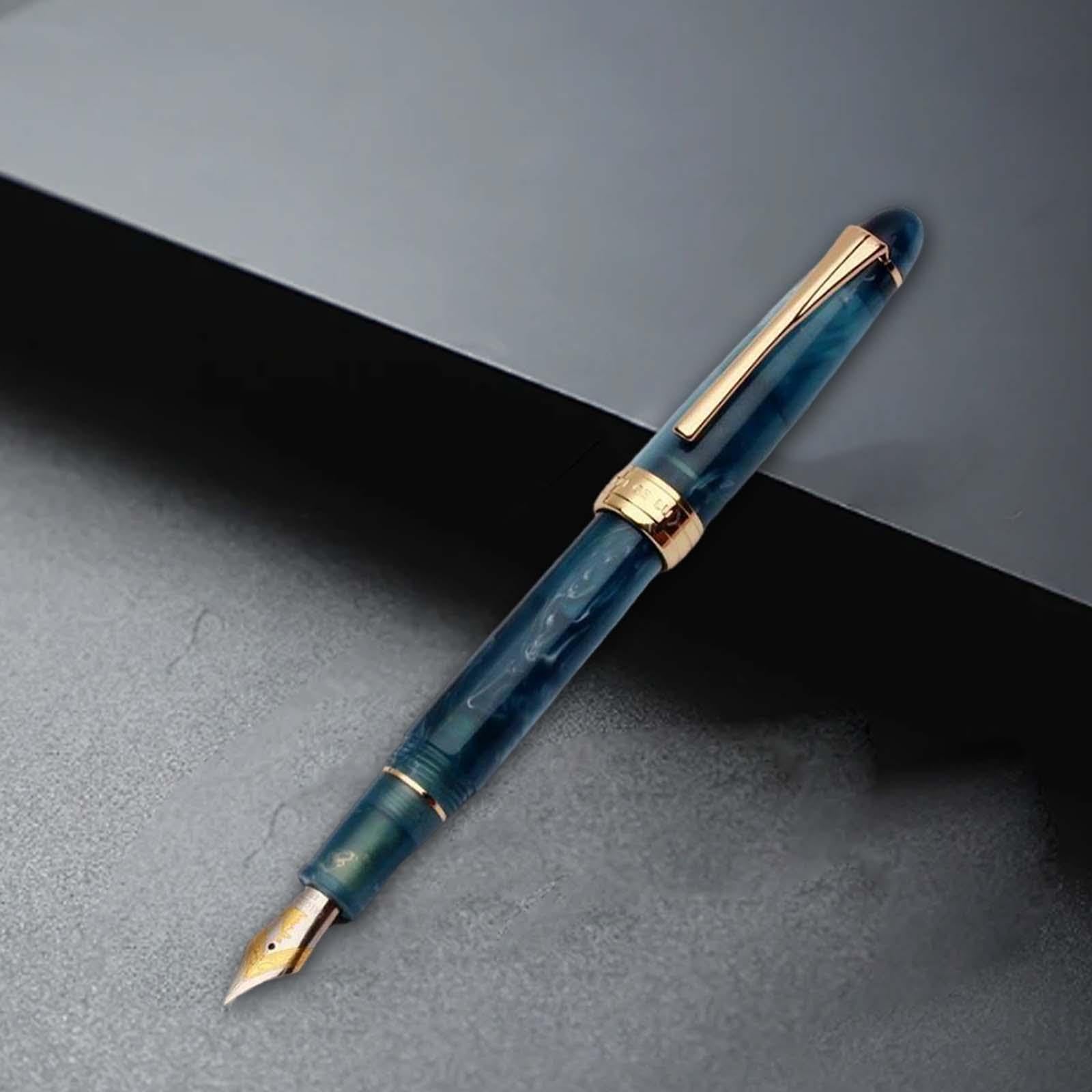 Perfeclan Kolbenfüller, Kolbenfüller Ef0,5mm, Schreibgeschenk, Kreativ, Schreibstift, Schreibgerät zum Schreiben, Kalligraphie, Dunkelblau